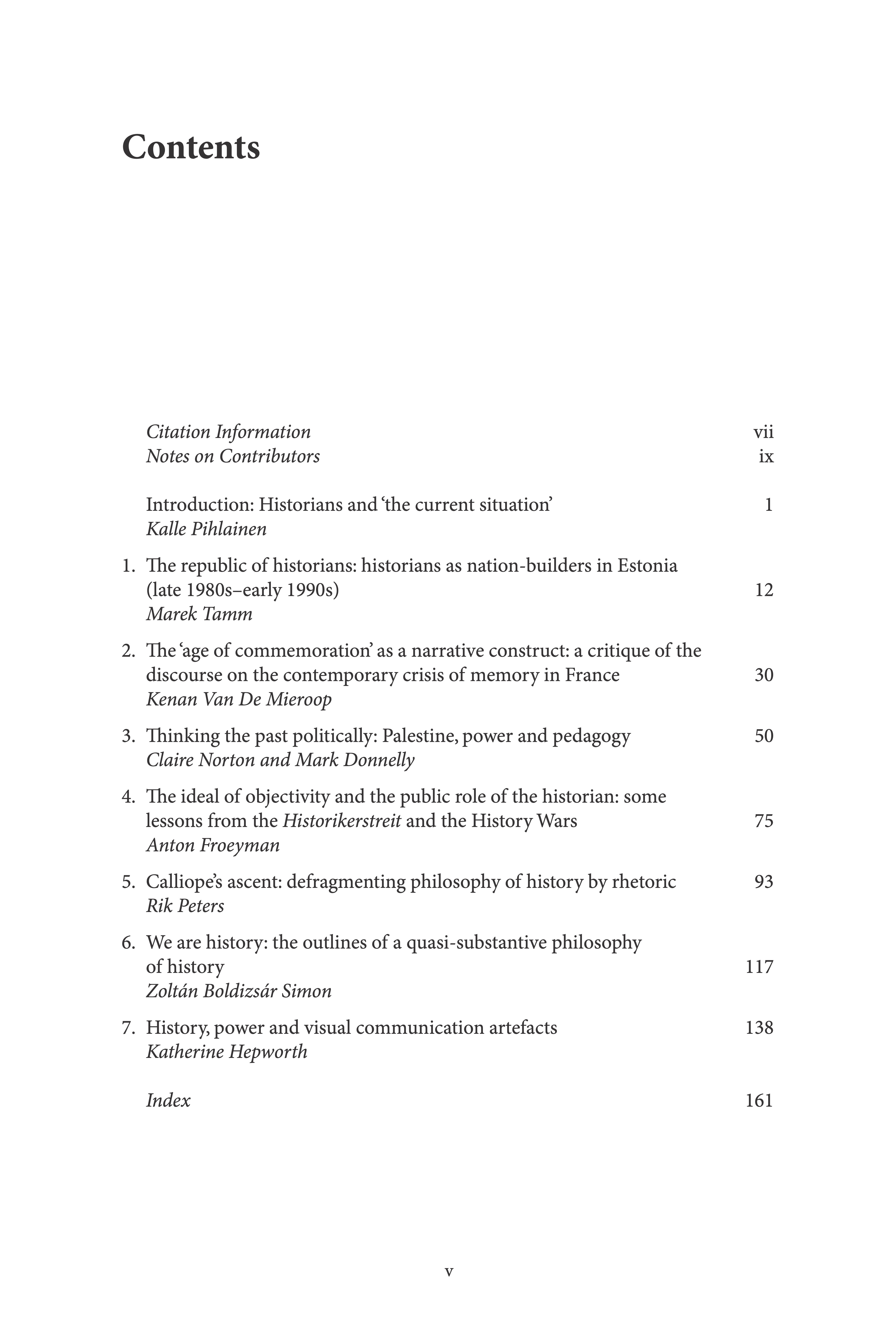 Index for History in the World